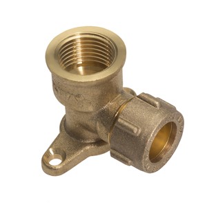 Conex 15mmx1/2" B/Plate Elbow