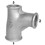 3/4x1/2x3/4" Pitcher Tee Black 131-B