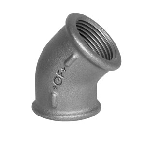 3/4" 45° Elbow F/F Black 120-B
