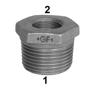 1.1/2x1" Bush Black 241-B