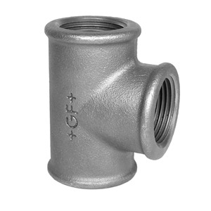1/4" Equal Tee Black 130-B