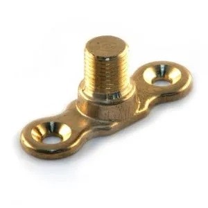10mm Backplate MALE SHORT Brass