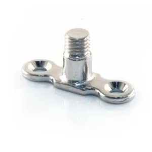 10mm Backplate MALE EXTENDED Chrome Plated
