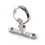 15mm Stand Off Clips Chrome Plated