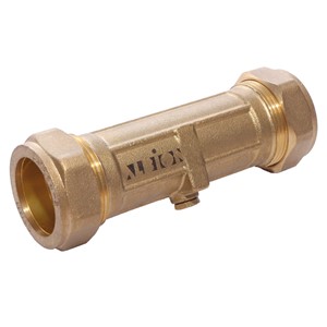 28mm Double Check Valve DZR / Brass 37 WRAS