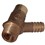 TGL 3/4" Drain Cock Lockshield Bronze 311 WRAS